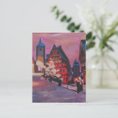 Romantic Rothenburg Tauber Duitsland in de winter Briefkaart (Staand voorkant)