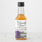 Romantic Royal Paars Roos Weddenschap Hartelijk da Likeurfles Etiket (Voorkant)