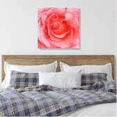 Romantic Roze druppels water Canvas Afdruk (Insitu (Slaapkamer))