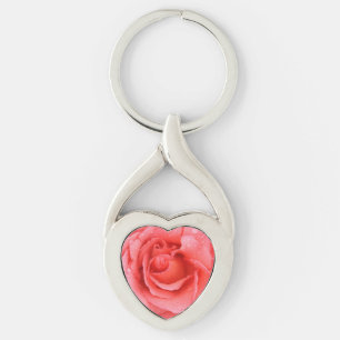 Romantic Roze druppels water Sleutelhanger