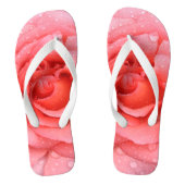 Romantic Roze druppels water Teenslippers (Voetbed)