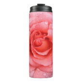 Romantic Roze druppels water Thermosbeker (Voorkant)