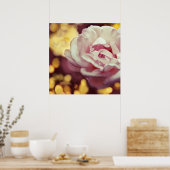 Romantic Roze en Gele Bokeh Poster (Keuken)