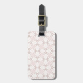 Romantic Roze en Gray Flowers Bagagelabel (Voorkant verticaal)