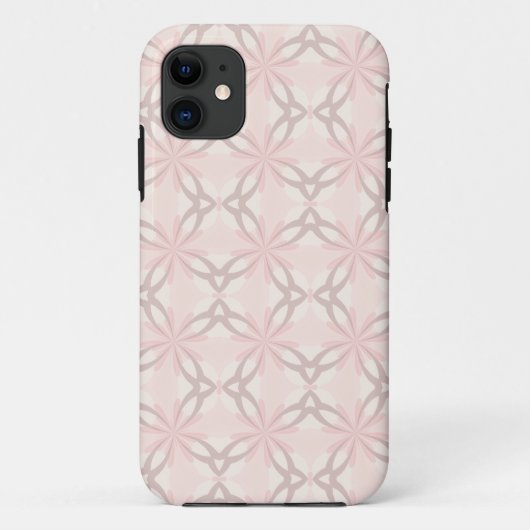 Romantic Roze en Gray Flowers Case-Mate iPhone Case (Achterkant)