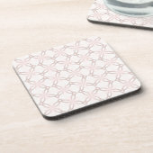 Romantic Roze en Gray Flowers Onderzetter (Linkerzijde)
