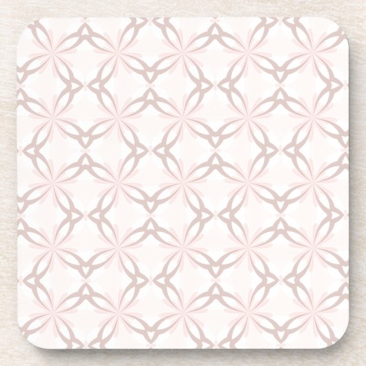 Romantic Roze en Gray Flowers Onderzetter (Voorkant)