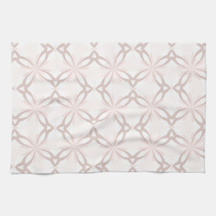 Romantic Roze en Gray Flowers Theedoek