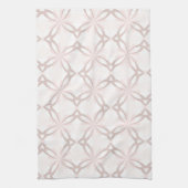 Romantic Roze en Gray Flowers Theedoek (Verticaal)