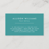 Romantic Roze fiets Floristry, bloemenwinkel Visitekaartje (Achterkant)