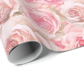 Romantic Roze Floral Cadeaupapier (Rol Hoek)
