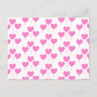 Romantic roze hemelballoons patroon.