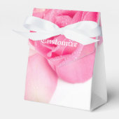 Romantic Roze Pedals voor Vor Box Bedankdoosjes (Voorkant Zijde)