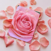 Romantic Roze Persoonlijk huwelijksvoorstel Kaart