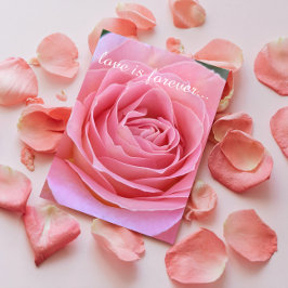 Romantic Roze Persoonlijk huwelijksvoorstel Kaart