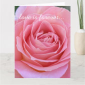 Romantic Roze Persoonlijk huwelijksvoorstel Kaart (Voorkant)