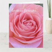 Romantic Roze Persoonlijk huwelijksvoorstel Kaart (Voorkant)