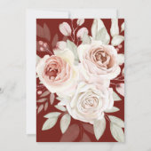 Romantic Roze Roze over het Bourgondische VRIJGEZE Kaart (Achterkant)