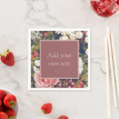 Romantic roze rozen aangepaste tekstventilator Bou Servet (Insitu)