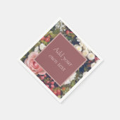 Romantic roze rozen aangepaste tekstventilator Bou Servet (Hoek)