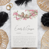 Romantic Roze  Tortelduifjes Kaart