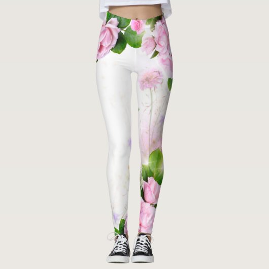 Romantic Rozen vrouwen Leggings (Voorkant)