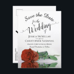 Romantic Rust Oranje Roos Wedding Save the Date Aankondigingskaart<br><div class="desc">Deze mooie briefkaarten zijn een geweldige manier om je vrienden en familie te laten weten dat ze de datum voor je aanstaande bruiloft kunnen redden. Het ontwerp is voorzien van een prachtig gesteenteld roest oranje of verbrand umber gekleurd roos dat aan de zijkant staat en dat in een zwembad met...</div>