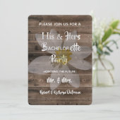 Romantic & Rustic Bachelor/Bachelorette Party Kaart