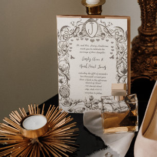 Romantic Rustic  bijenkorven met schuifbloemen Kaart