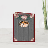 Romantic Rustic Couples Kaarten met kerstmis (Achterkant)