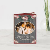 Romantic Rustic Couples Kaarten met kerstmis (Voorkant)