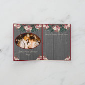 Romantic Rustic Couples Kaarten met kerstmis (Binnen)