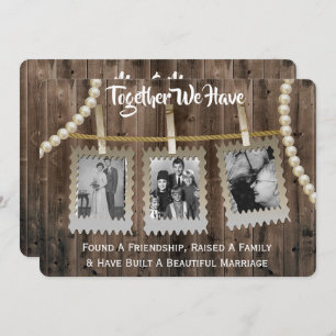 Romantic & Rustic Vow Renewal met foto's Kaart