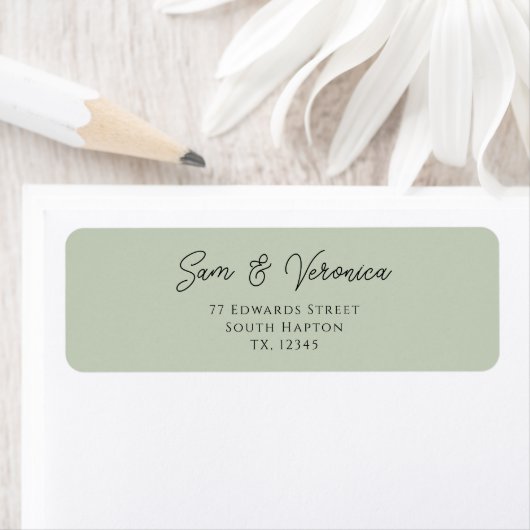 Romantic Sage Return Address Label (Insitu)