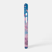 Romantic Sakura - Heart Blossom Phone Case iPhone 16 Hoesje (Linkerkant)