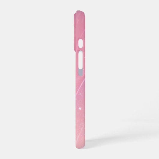 Romantic Sakura - Soft Pink Gradient Phone Case iPhone 16 Hoesje (Linkerkant)