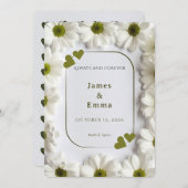 Romantic Save the Date Card - Always and Forever Kaart (Voorkant / Achterkant)