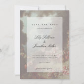 Romantic Save the Date Floral Wedding Invitation (Voorkant)