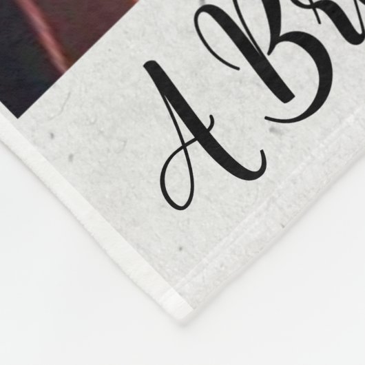 Romantic Save The Date Wedding Collage Fleece Deken (Hoek)