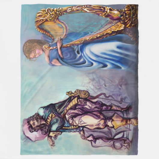 Romantic Scene Map Fleece Blanket (Voorkant)