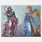 Romantic Scene Map Fleece Blanket Deken (Voorkant (Horizontaal))