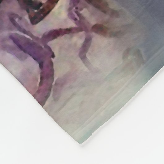 Romantic Scene Map Fleece Blanket Deken (Hoek)