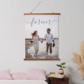 Romantic Script Custom Weddenschap Photo Canvas Hangend Wandkleed (Slaapkamer)