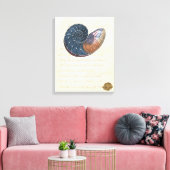 Romantic Seashell Canvas Afdruk (Insitu (Woonkamer))