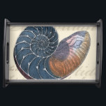 Romantic Seashell Dienblad<br><div class="desc">Woon je ver van het strand? Geen probleem! Haal dit romantische schilderij, zodat je jezelf kunt afbeeldingen op een vreedzaam strand op een zonnige dag. Dit kunstwerk romantiseert het zee en de kleine golven die je zullen laten vrezen voor een bezoek aan het strand. Haal dit omgevormde paneel op uw...</div>