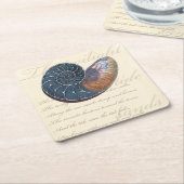 Romantic Seashell Kartonnen Onderzetters (Schuin)