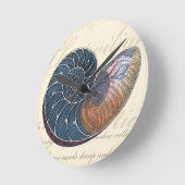 Romantic Seashell Ronde Klok (Hoek)