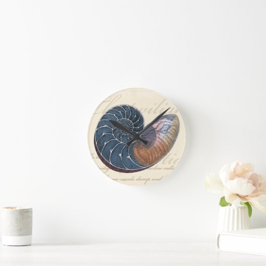 Romantic Seashell Ronde Klok (Huis)