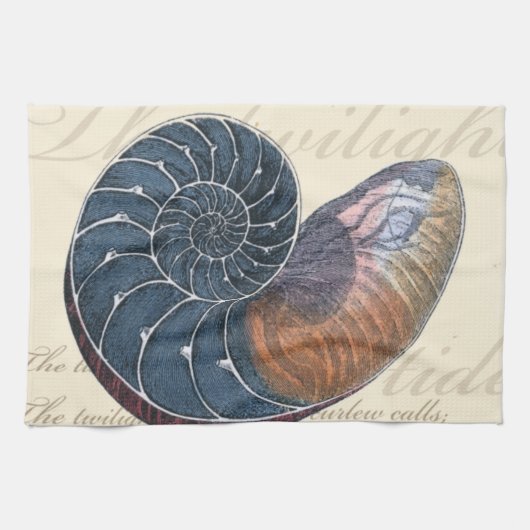 Romantic Seashell Theedoek (Horizontaal)