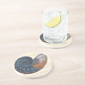 Romantic Seashell Zandsteen Onderzetter (Zijkant)